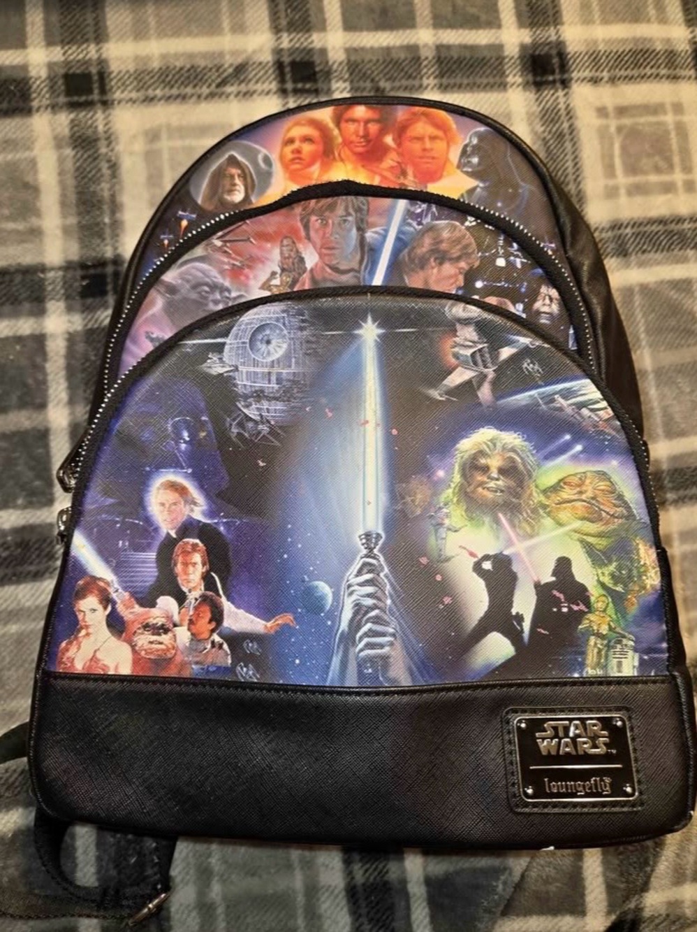 Loungefly Star Wars triple zipper backpack